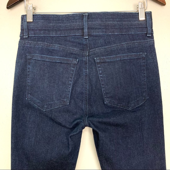 LOFT Ankle Zip Skinny Jeans Women’s Size 28 Mid Rise Dark Wash Gold Hardware - Picture 9 of 12